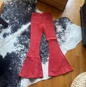 Mink Pink Corduroy High Rise Bell Bottoms